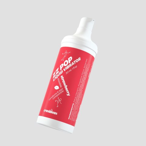 CRUSHIOUS ZZ POP Wibrator w Płynie z Aromatem Truskawki 30ml