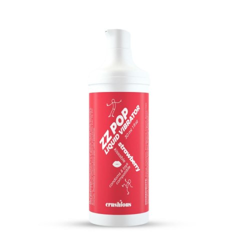 CRUSHIOUS ZZ POP Wibrator w Płynie z Aromatem Truskawki 30ml