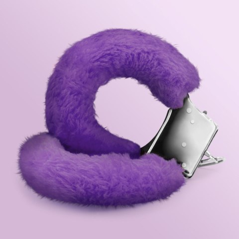 Futrzane Kajdanki Love Cuffs – Rozkoszny Fiolet