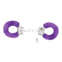 Futrzane Kajdanki Love Cuffs – Rozkoszny Fiolet