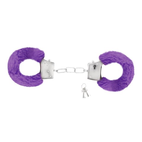 Futrzane Kajdanki Love Cuffs – Rozkoszny Fiolet