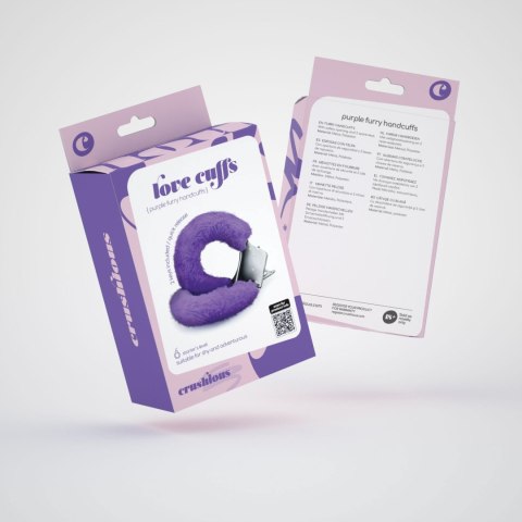 Futrzane Kajdanki Love Cuffs – Rozkoszny Fiolet