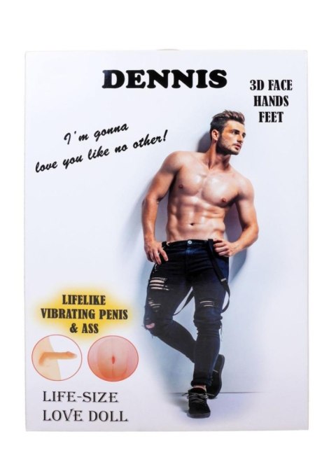 Lalka Erotyczna Męska DENNIS 3D z Wibracjami