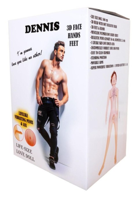 Lalka Erotyczna Męska DENNIS 3D z Wibracjami