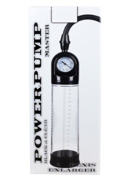 Pompka Penisa MASTER Powerpump – Czerń i Przejrzystość