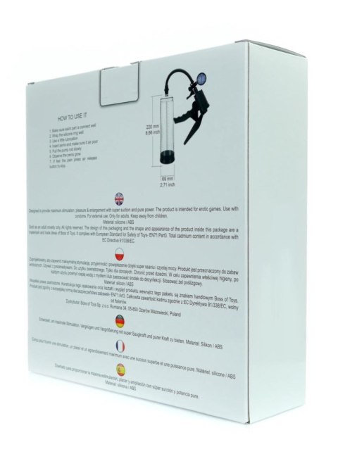 Ekskluzywna Pompka Próżniowa Powerpump PRO 01 – Transparentna