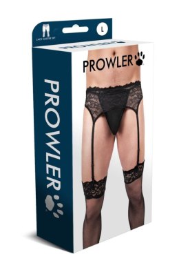 Koronkowy Zestaw Prowler z Pasem do Pończoch, Rozmiar XL