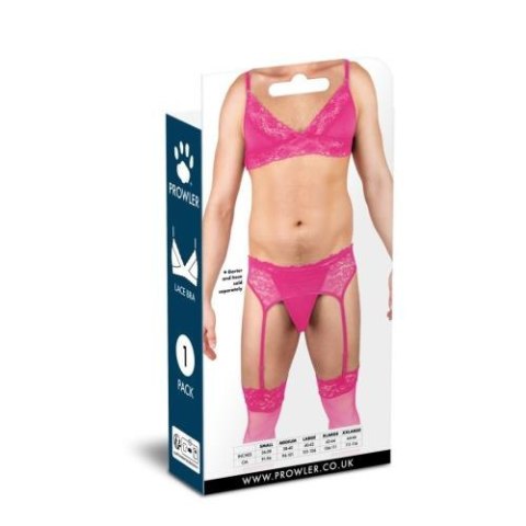 Elegancki Biustonosz Koronkowy Prowler Pink XXL