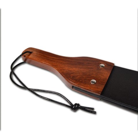 Ekskluzywna Łopatka BDSM Prowler RED ze Skóry i Drewna