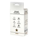 Korek Analny Star Collection – Czarny Silikonowy L z Różowym Kamieniem