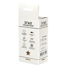 Kolekcja Star - Czarny Silikonowy Korek Analny S z Przezroczystym Kryształem