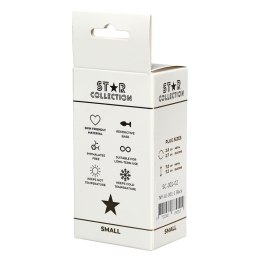 Kolekcja Star - Czarny Silikonowy Korek Analny S z Różowym Kryształem