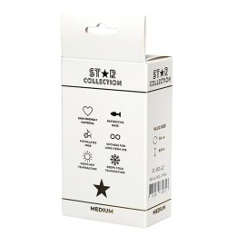 Star Collection - Różowy Silikonowy Korek Analny M z Różowym Kamieniem