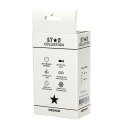 Elegancki silikonowy korek analny M z fioletowym kamieniem - Kolekcja Star Collection