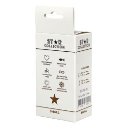 Kolekcja Star – Różowy Silikonowy Korek Analny z Kryształem, Rozmiar S
