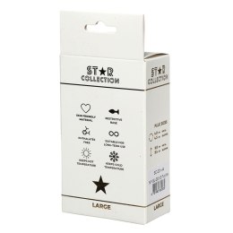 Star Collection – Luksusowy Silikonowy Korek Analny L z Fioletowym Kamieniem