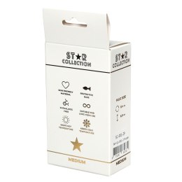Kolekcja Star – Fioletowy Silikonowy Plug Analny M z Fioletowym Kamieniem