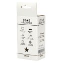 Elegancki Korek Analityczny Star Collection z Fioletowego Silikonu i Jasnoniebieskim Kamieniem, Rozmiar S