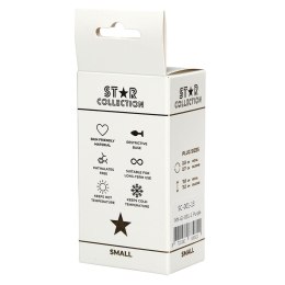 Elegancki Korek Analityczny Star Collection z Fioletowego Silikonu i Jasnoniebieskim Kamieniem, Rozmiar S