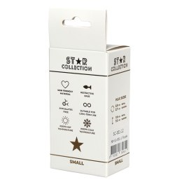 Korek Analny Silikonowy Star Collection Fioletowy S z Różowym Kryształem