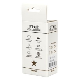Kolekcja Star – Srebrny Metalowy Plug Analny S z Fioletowym Kamieniem