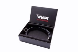 Wiązania WHIPS – Wąska Obroża Męska z Luksusowej Skóry