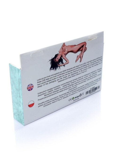 Błękitne Kajdanki Fetish B-Series z Miękkim Futerkiem