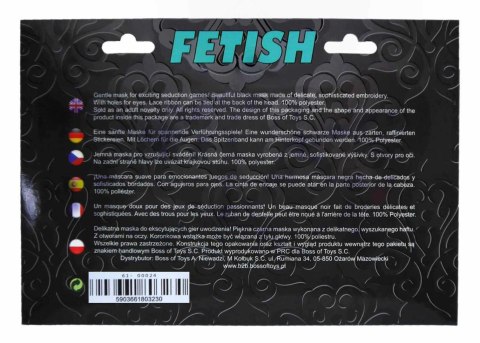 Elegancka Satynowa Maska Fetish – Love Mask Black