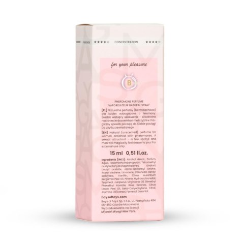 Miyoshi Miyagi PURE - Esencja Bezzapachowych Feromonów dla Kobiet 15ml