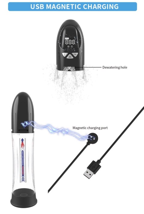 Passion Pump: Luksusowa, automatyczna pompka erotyczna z wyświetlaczem LCD i wodoodporną konstrukcją