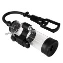 Powerpump MAX – Wibrująca Pompka Próżniowa dla Mężczyzn – Czarno-Przezroczysta