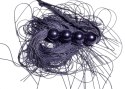 Czarny silikonowy pejcz 14'' – seria Fetish B