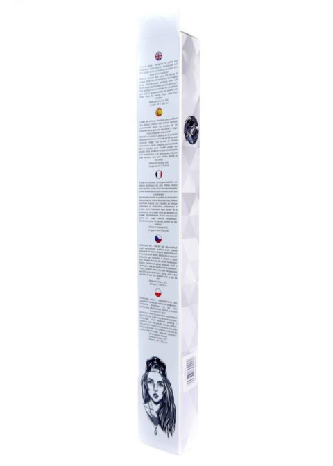Czarny silikonowy pejcz 14'' – seria Fetish B