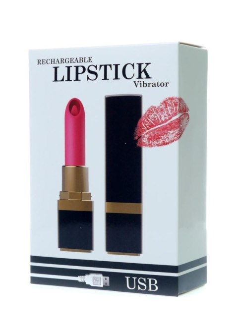 Elegancki Wibrator w Kształcie Szminki USB, 10 Funkcji Wibracji