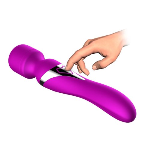 Podwójny Masażer Silikonowy z USB i 7+7 Trybami Wibracji