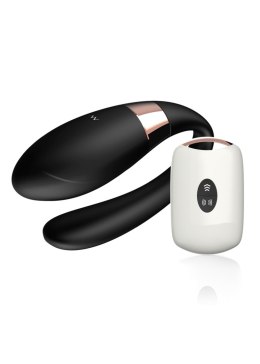 V-Vibe Czarny Wibrator dla Par z 7 Funkcjami i Bezprzewodowym Pilotem USB