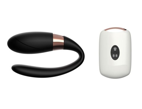 V-Vibe Czarny Wibrator dla Par z 7 Funkcjami i Bezprzewodowym Pilotem USB