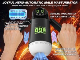 Masturbator z 7 funkcjami wibracji i ssania + Funkcja Booster