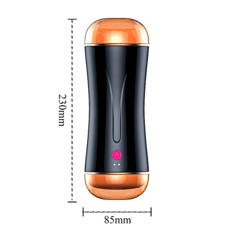 Luksusowy Dwustronny Masturbator z 7 Trybami Wibracji i Funkcją Interaktywną USB