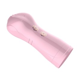 Masturbator Interaktywny z Wibracjami, Pulsacją i Dźwiękiem USB – 7+7 Funkcji (Różowy)