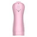 Masturbator Interaktywny z Wibracjami, Pulsacją i Dźwiękiem USB – 7+7 Funkcji (Różowy)