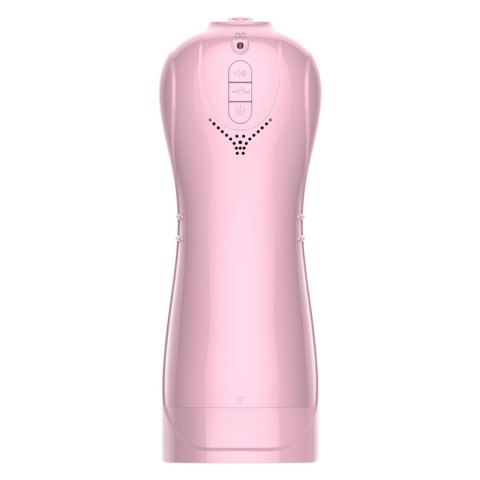 Masturbator Interaktywny z Wibracjami, Pulsacją i Dźwiękiem USB – 7+7 Funkcji (Różowy)