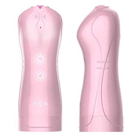 Masturbator Interaktywny z Wibracjami, Pulsacją i Dźwiękiem USB – 7+7 Funkcji (Różowy)
