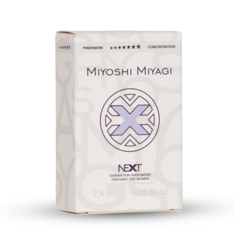 Miyoshi Miyagi Next "X" – Perfumy z Feromonami dla Kobiet, 2,4 ml