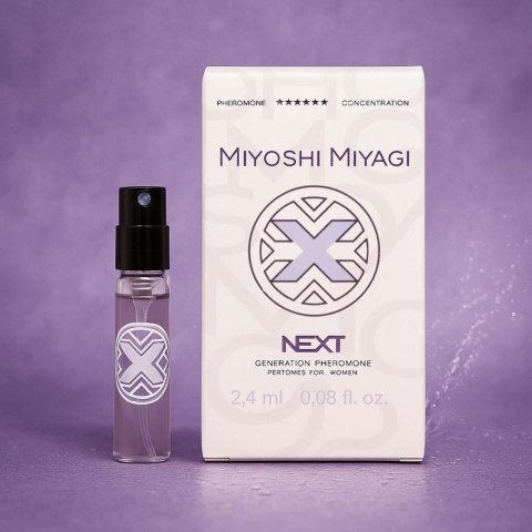 Miyoshi Miyagi Next "X" – Perfumy z Feromonami dla Kobiet, 2,4 ml