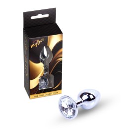 MyLove Toys - Srebrny Biżuteryjny Korek Analny z Kryształkiem