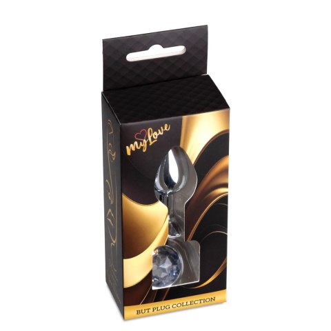 MyLove Toys - Srebrny Biżuteryjny Korek Analny z Kryształkiem