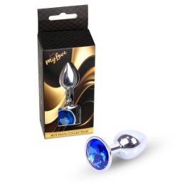MyLove Toys - Biżuteryjny Korek Analny - Ciemnoniebieski