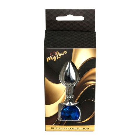 MyLove Toys - Biżuteryjny Korek Analny - Ciemnoniebieski