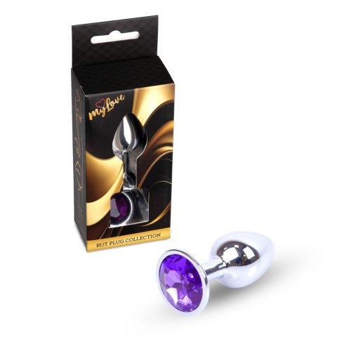 MyLove Toys - Fioletowy Korek Analny z Biżuteryjną Ozdobą
